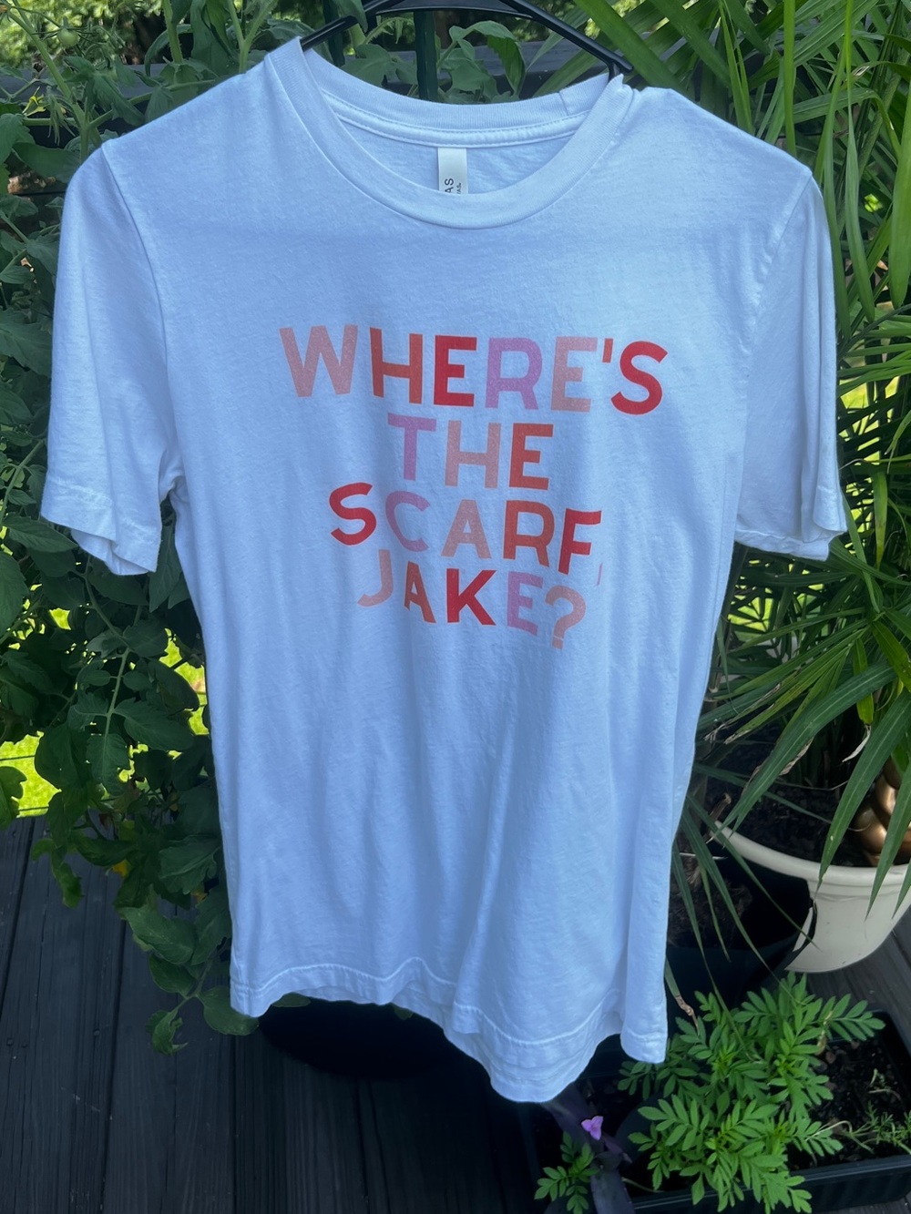 Taylor Swift Inspired Where’s the Scarf Jake Graphic Tee M